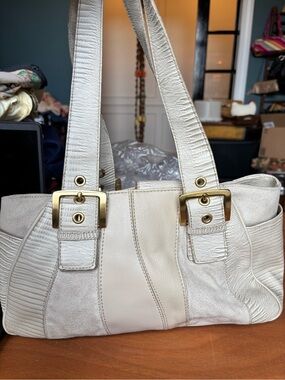 Rare Vintage Y2K Nine West 3-Piece Shoulder Bag, Matching Wallet & Vanity Mirror
